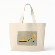 Butter Yellow Leather T Strap Bag
