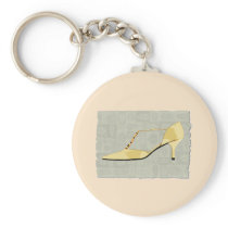 Butter Yellow Leather T Strap