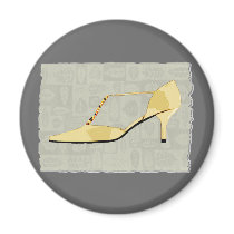 Butter Yellow Leather T Strap