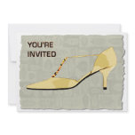 Butter Yellow Leather T Strap Pumps Invite