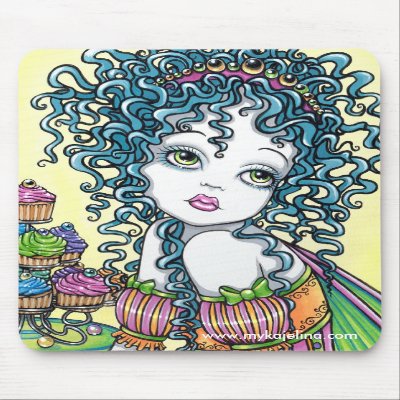 Buttercup Cut Cake Rainbow Fairy Mousepad by mykajelina