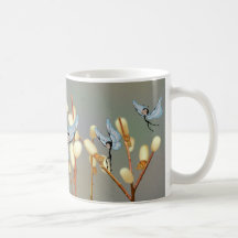 "Butterfairies & Pussy Willow"  Mug