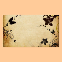 Butterflies and flowers Business Card business cards