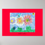 Butterflies and Flowers by john posters