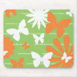 Butterflies and Flowers mousepads