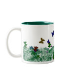 Butterflies and Flowers mugs