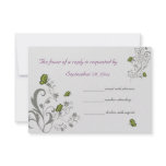 Butterflies and Flowers Response Card Personalised Invite