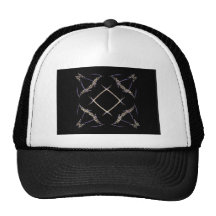 Butterflies and Number Sign Fractal Art Hats