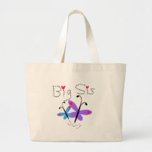 Butterflies  Big Sis Tote Bags