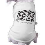 Butterflies Black and White pet clothing