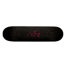 Butterflies Black Custom Skateboard