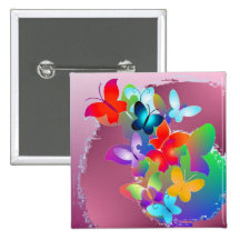 Butterflies Button