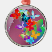 Butterflies Christmas Ornaments