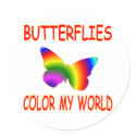 Butterflies Colour My World stickers