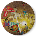 Butterflies dreaming fairytale primitive doll Dorn buttons