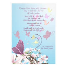 Butterflies in Flight Invitation