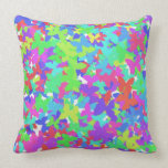 BUTTERFLIES NEON BY AES THROW PILLOW