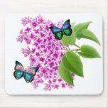 Butterflies on a Lilac Bush mousepads