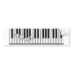 butterflies on keyboard Theme bumper stickers
