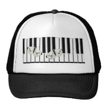 butterflies on keyboard Theme Hats