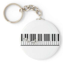 butterflies on keyboard Theme Keychain