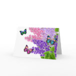 Butterflies on Lilacs Greeting Card