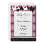 Butterflies & Plaid Baby Shower invitations
