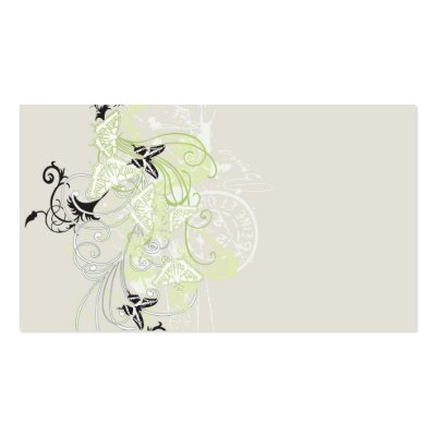 Butterflies Profile Card Business Card by coconutpie