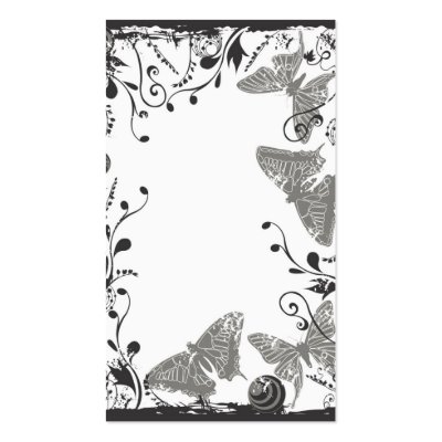 Butterflies Profile Card Business Cards by coconutpie