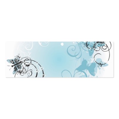 Butterflies Profile Card Business Card Template by coconutpie