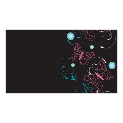 Butterflies Profile Card Business Card by coconutpie