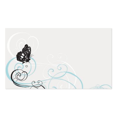 Butterflies Profile Card Business Cards by coconutpie