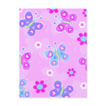 butterflies with hearts postcards
