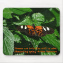 Butterflies-with quote mousepads