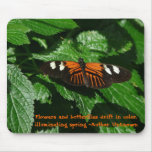 Butterflies-with quote mousepads