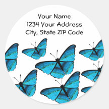 Butterflly Address Lables Stickers