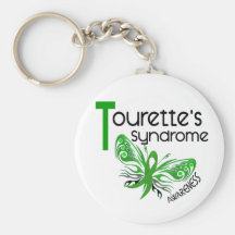 Butterfly 3.1 Tourette’s Syndrome Key Chain