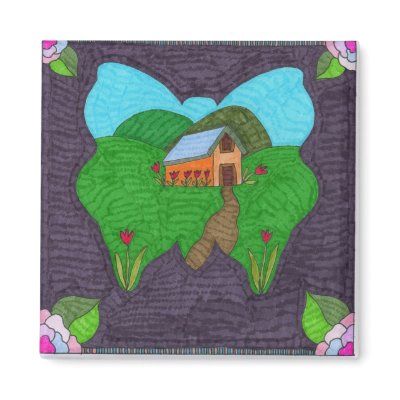 Butterfly--A vision Refrigerator Magnet by theresemay