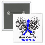Butterfly Anal Cancer Awareness Pins
