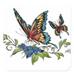 Butterfly and Butterflies full colour by Al Rio stickers