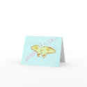 Butterfly and Cherry Blossoms Note Card