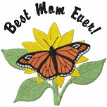Butterfly and Flower- Best Mum embroidered shirts
