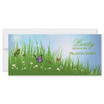 Butterfly and Grass Rack Card Gift Certificate rack cards