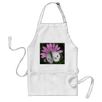Butterfly and Pink Flower Apron
