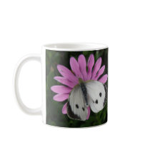 Butterfly and Pink Flower Mug