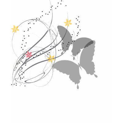 Butterfly and Stars T-shirts by styleheaven