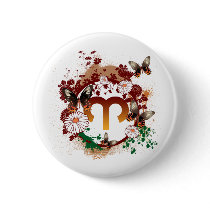 Butterfly Aries Buttons