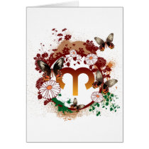 Butterfly Aries Greeting Cards