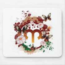 Butterfly Aries Mouse Mat