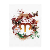 Butterfly Aries Post Card